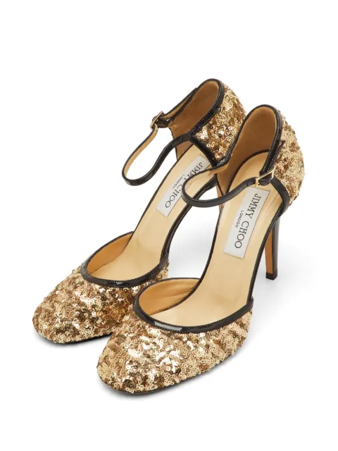 Jimmy Choo Pre-Owned Tessa heeled pumps Gold 1273912
