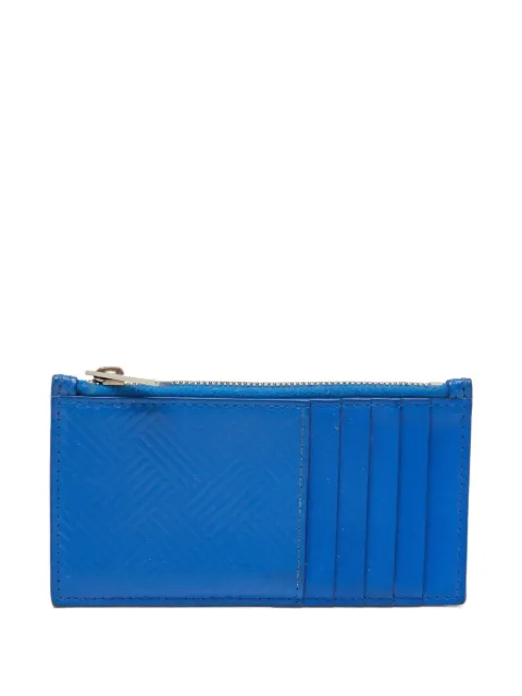 Bottega Veneta Pre-Owned zip-fastening leather card case Blue 1289227