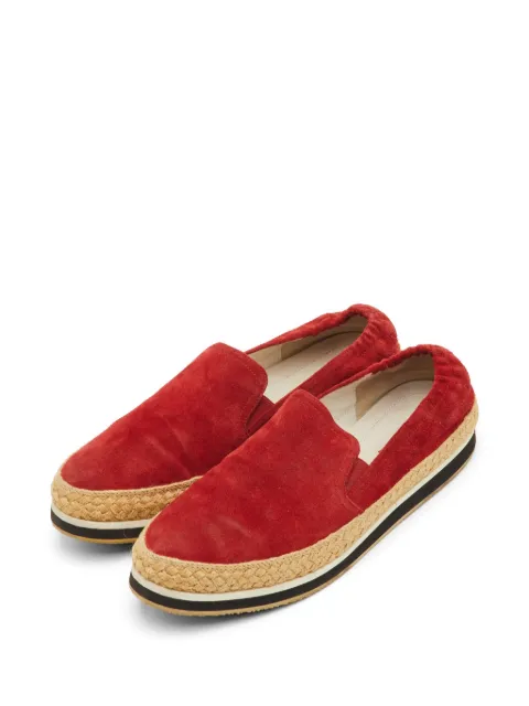 Prada Pre-Owned Prada Sport espadrille sneakers Red 1294088