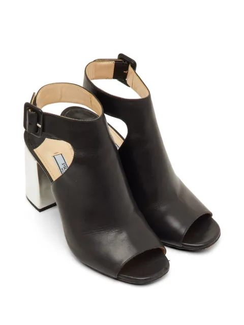 Prada Pre-Owned open-toe ankle-strap sandals Black 1293659