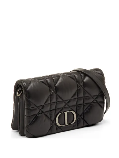 Christian Dior Pre-Owned Caro Macrocannage shoulder bag Black 1294614