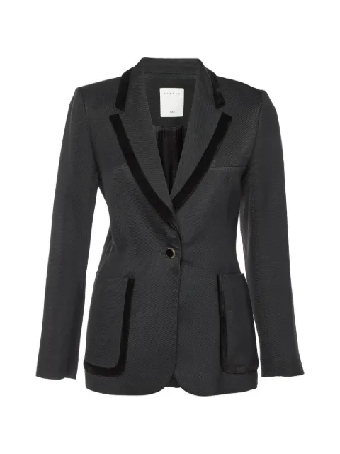 SANDRO single-breasted tailored blazer Black 1286399