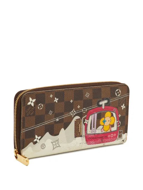 Louis Vuitton Pre-Owned Vivienne Courchevel Damier Ebene Zippy wallet Brown 1292545