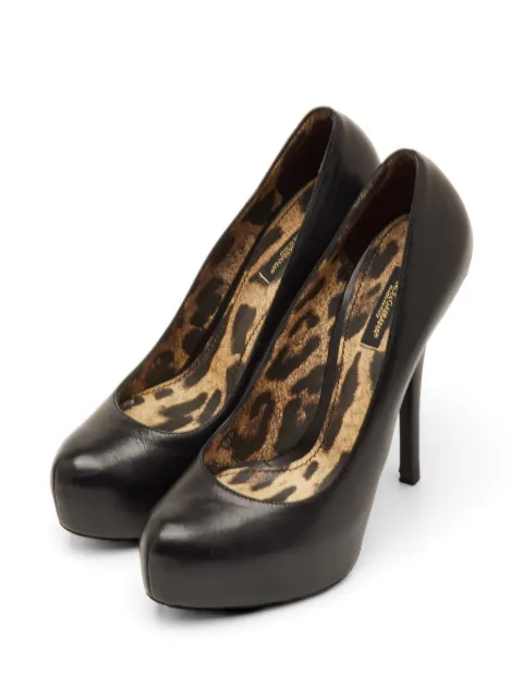 Dolce & Gabbana Pre-Owned platform leather pumps Black 1294173