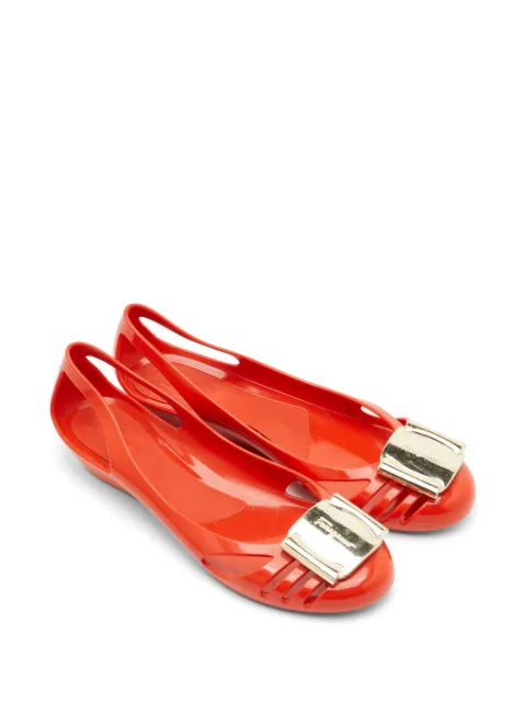 Ferragamo Pre-Owned Bermuda ballet flats Red 1301509