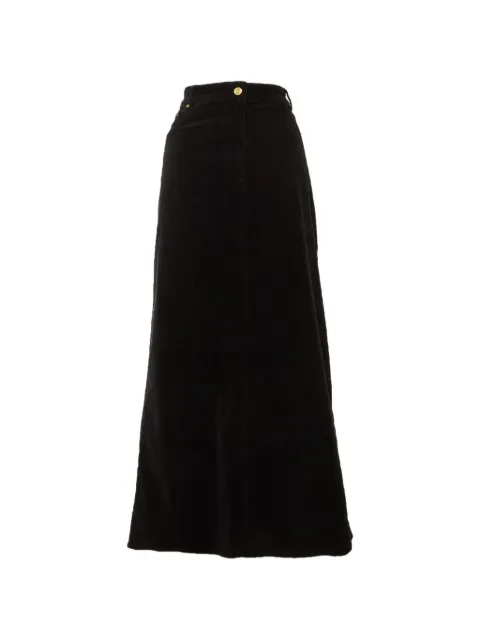 GANNI corduroy A-line maxi skirt Black 1263541