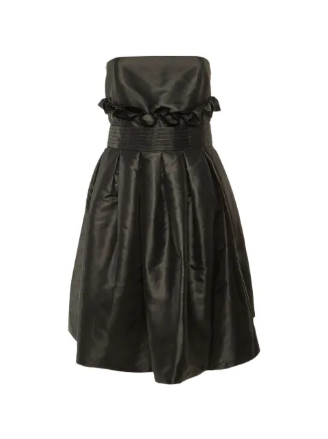 Fendi Pre-Owned faille pleated dress Black 1293942