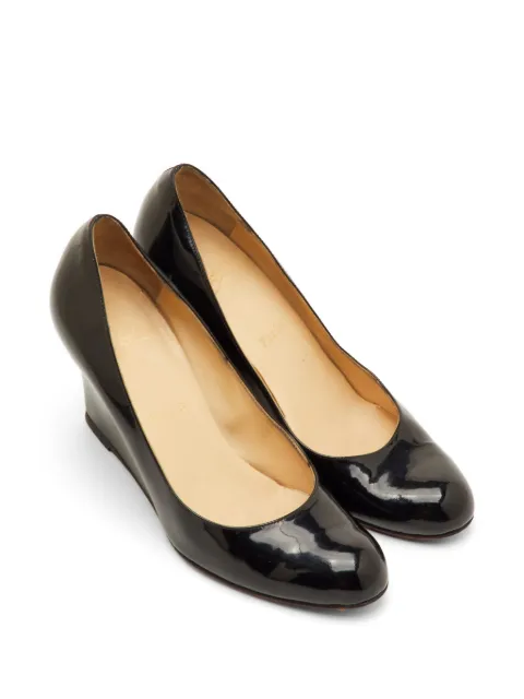 Christian Louboutin Pre-Owned Ron Ron wedge pumps Black 1301273