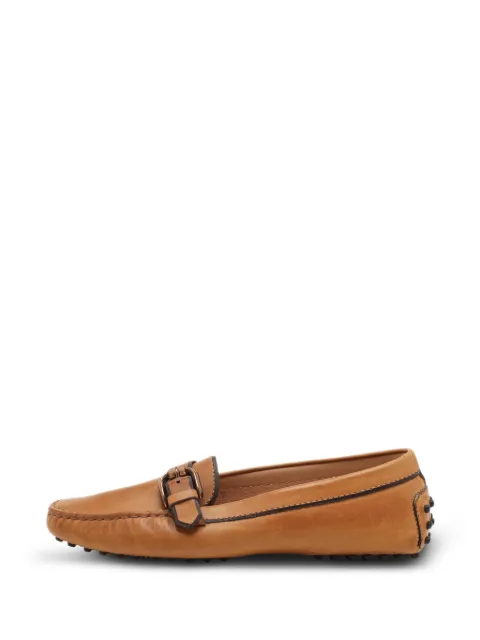 Tod's Vintage buckle slip-on loafers Neutrals 1309947
