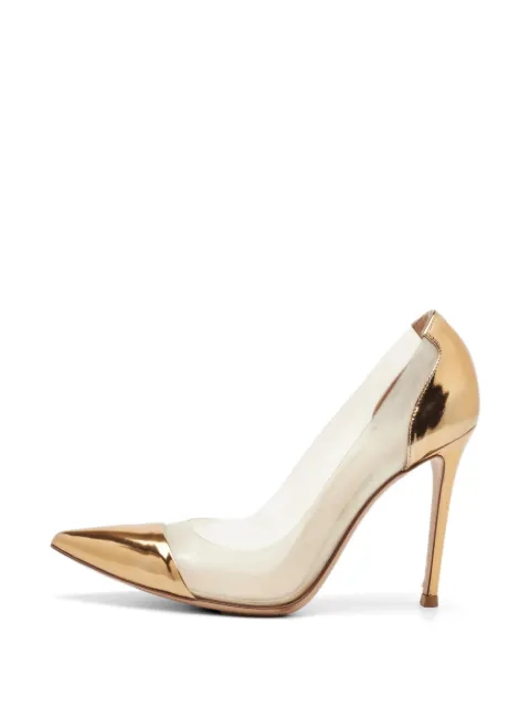 Gianvito Rossi Plexi pointed-toe pumps White 1309770