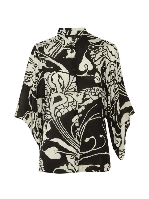 Gucci Pre-Owned printed wide-sleeve shirt Black 1304628
