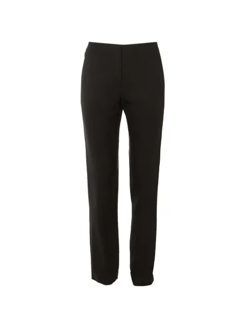 Christian Dior Pre-Owned pressed-creases tailored trousers Black 1302541