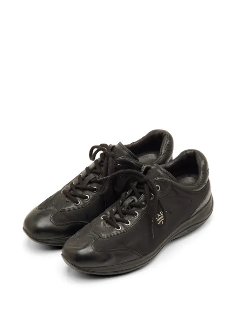 Prada Pre-Owned leather sneakers Black 1301168