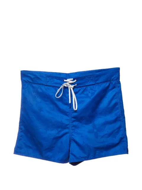 Louis Vuitton Pre-Owned monogram-pattern swim shorts Blue 1314831