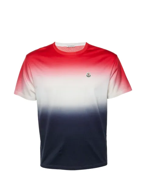 Moncler crew-neck short-sleeve cotton T-shirt Red 1324596