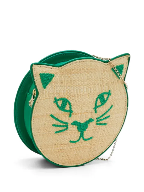 Charlotte Olympia Kitty clutch bag Green 1313233