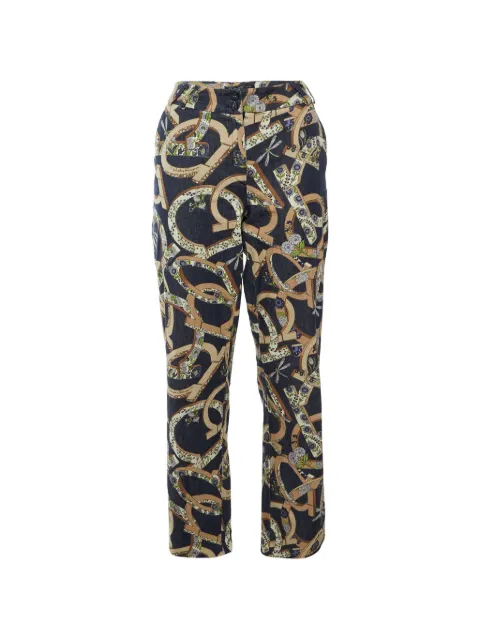 Ferragamo Pre-Owned Gancini trousers Blue 1324111