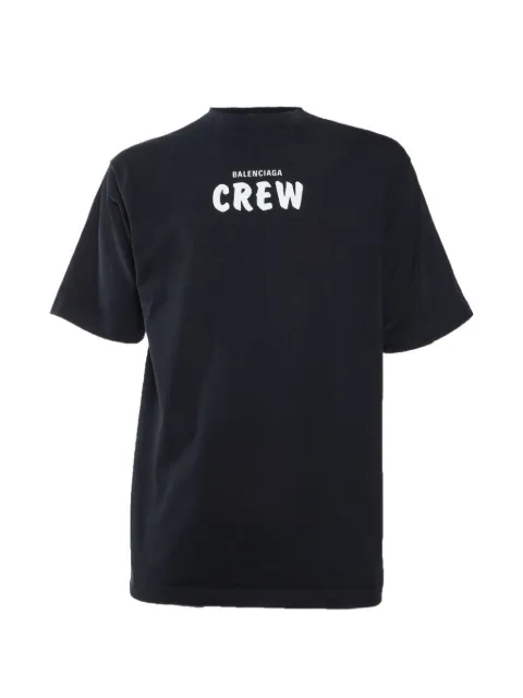 Balenciaga Pre-Owned Crew logo-print T-shirt Black 1332502