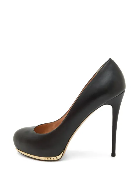 Valentino Garavani Pre-Owned Rockstud leather heeled pumps Black 1318612