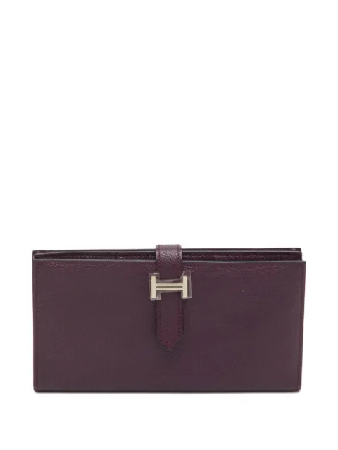 Hermès Pre-Owned Bearn Epsom leather wallet Purple 1314330