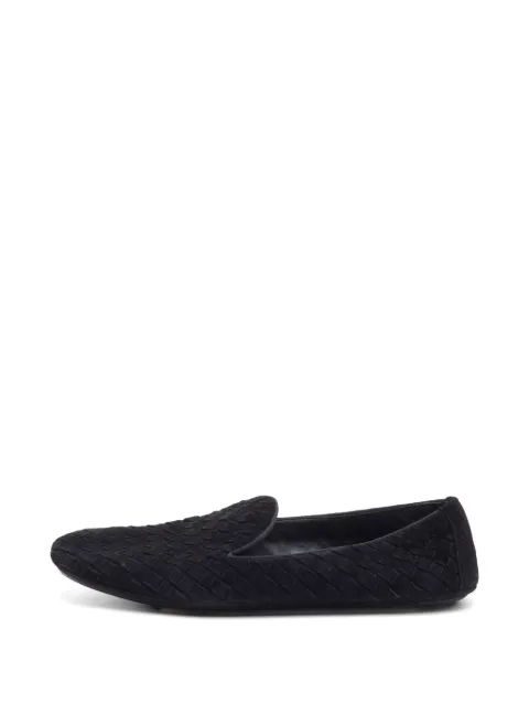 Bottega Veneta Pre-Owned Fiandra suede loafers Black 1324651