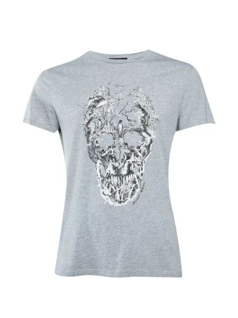 Alexander McQueen Pre-Owned Skull-print T-shirt Grey 1333564