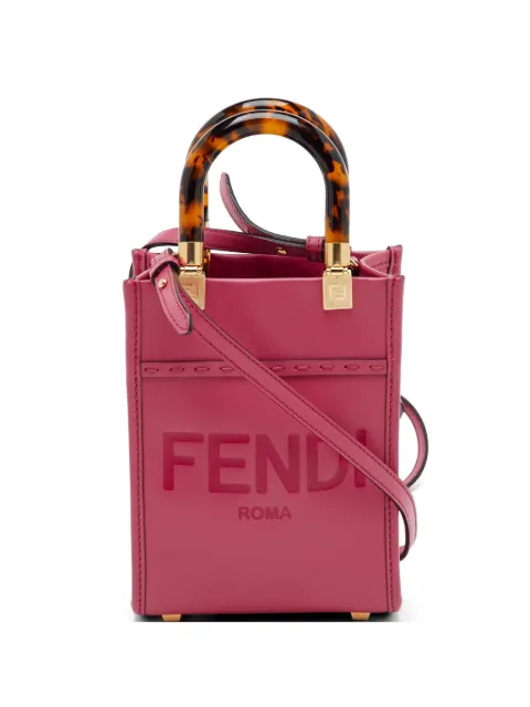 Fendi Pre-Owned Sunshine embossed tote bag Pink 1328475