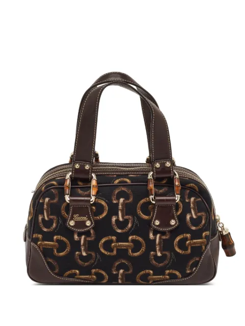 Gucci Pre-Owned Horsebit-print tote bag Brown 1332396