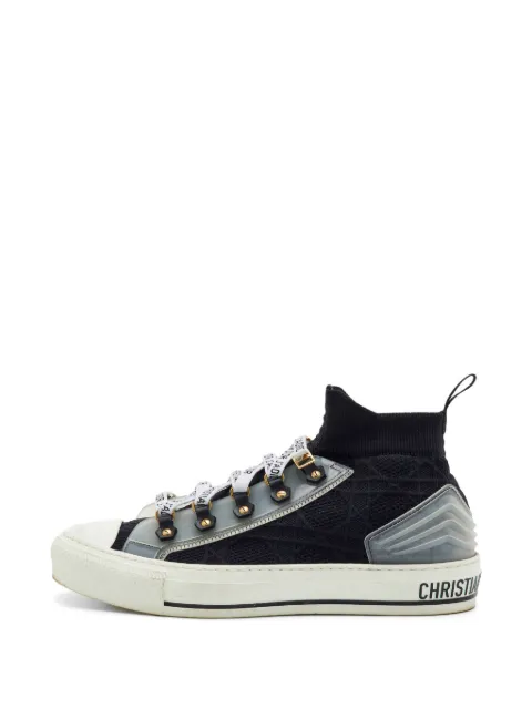 Christian Dior Pre-Owned Walk'n'Dior cannage sneakers Black 1327030
