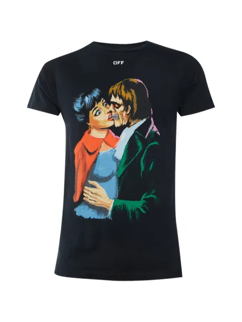 Off-White Pre-Owned Arrow kiss-print T-shirt Black 1332962