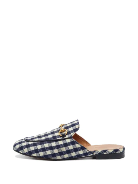 Gucci Pre-Owned Princetown Horsebit mules Blue 1318946