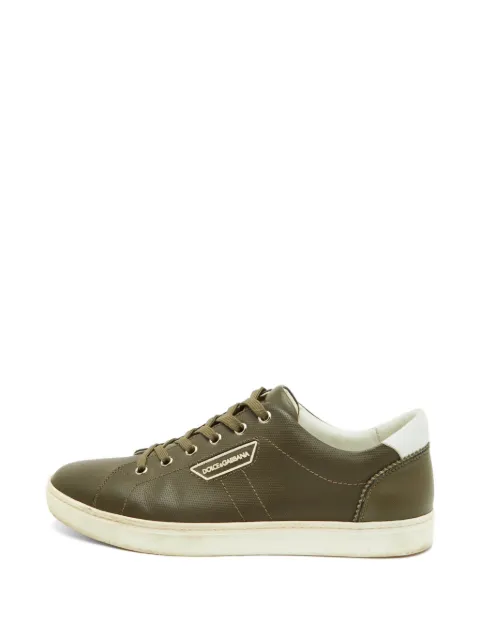 Dolce & Gabbana Pre-Owned low-top leather sneakers Green 1333405