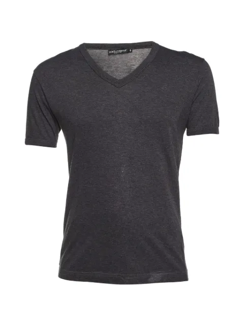 Dolce & Gabbana Pre-Owned V-neck T-shirt Grey 1336543