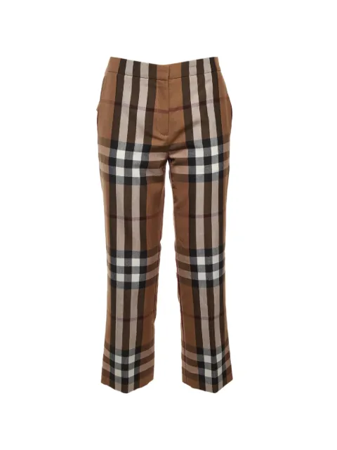 Burberry Pre-Owned Giant Checked trousers Brown 1333026
