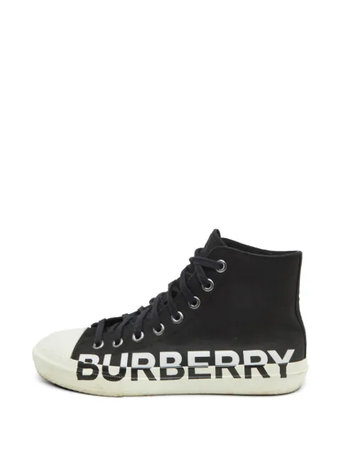 Burberry Pre-Owned Larkhall high-top sneakers Black 1333513