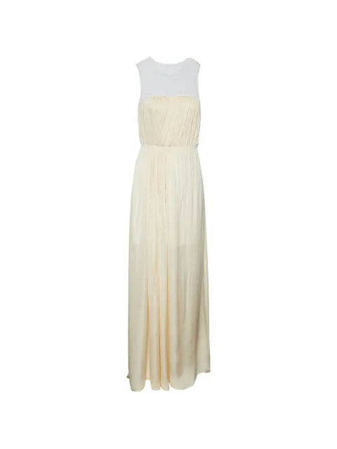 Stella McCartney Pre-Owned lace-panel sleeveless maxi dress Neutrals 1325321