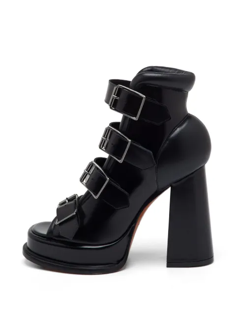 Alexander McQueen Pre-Owned Rave buckled boots Black 1334655