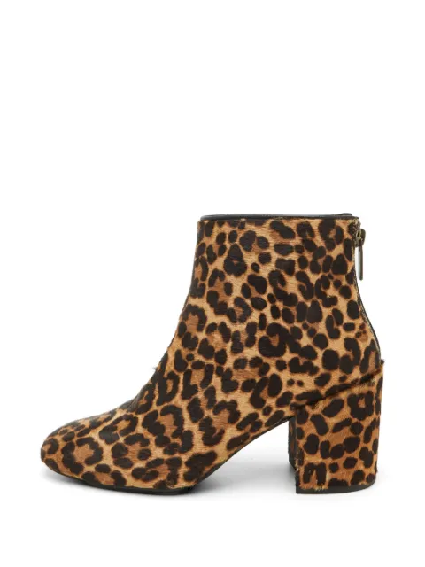 Stuart Weitzman leopard-print calf-hair boots Brown 1339008