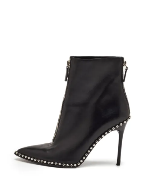 Alexander Wang studded pointed-toe ankle boots Black 1338008