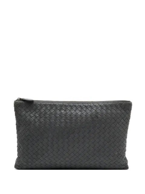 Bottega Veneta Pre-Owned Intrecciato clutch bag Grey 1339822