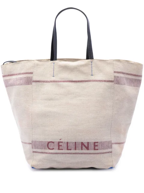 Celine Pre-Owned 2018 Medium Canvas Phantom Cabas tote bag Brown TOJVNLQFD8LWFBPC
