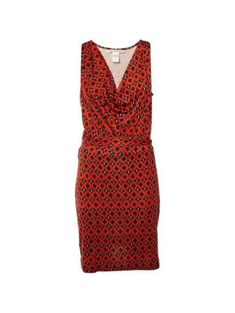 DVF Diane von Furstenberg Keesa geometric-print dress Red 1248437