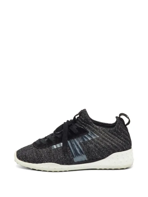 Tod's Vintage suede-trim sneakers Black 1202794