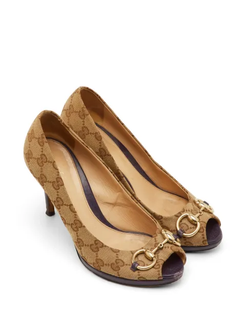 Gucci Pre-Owned Hollywood GG Supreme horsebit-detail pumps Neutrals 1296099