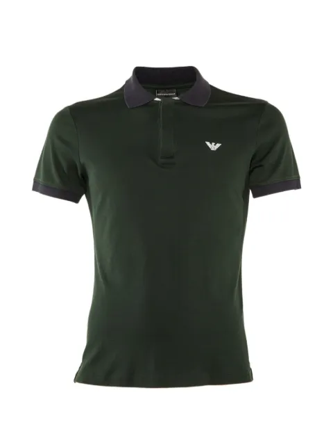 Emporio Armani Pre-Owned logo-detail polo shirt Green 1205005