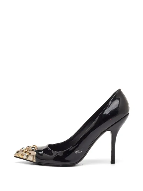 Louis Vuitton Pre-Owned Bernice studded pointed-toe pumps Black 1280876