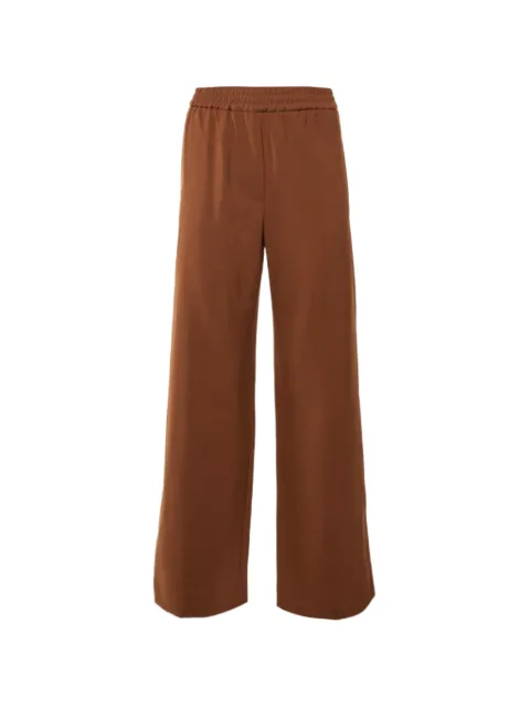 Weekend Max Mara straight-leg wool trousers Brown 1300912