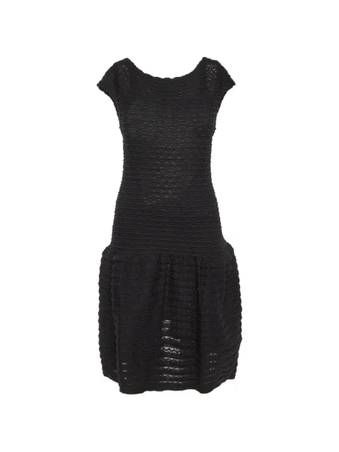 Louis Vuitton Pre-Owned wavy openwork dress Black 1287230