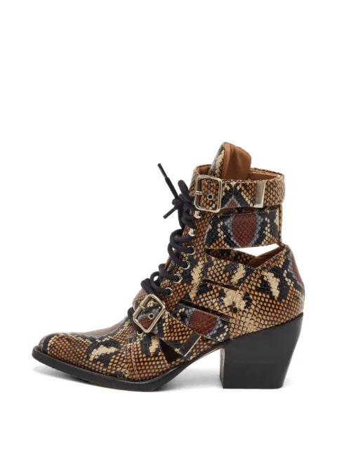 Chloé Pre-Owned Rylee buckle ankle boots Neutrals 1279731