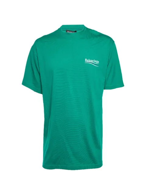 Balenciaga Pre-Owned Political Campaign oversized T-shirt Green 1287935